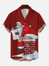 Men's Christmas Funny Graphic Short Sleeve Hawaiian Shirt